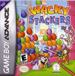 Tiny Toon Adventures: Wacky Stackers box art for GameBoy Advance
